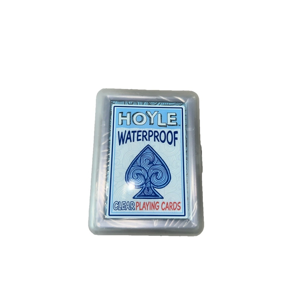 Hoyle 100% Waterproof Clear Playing Cards Hand Washable Flexible